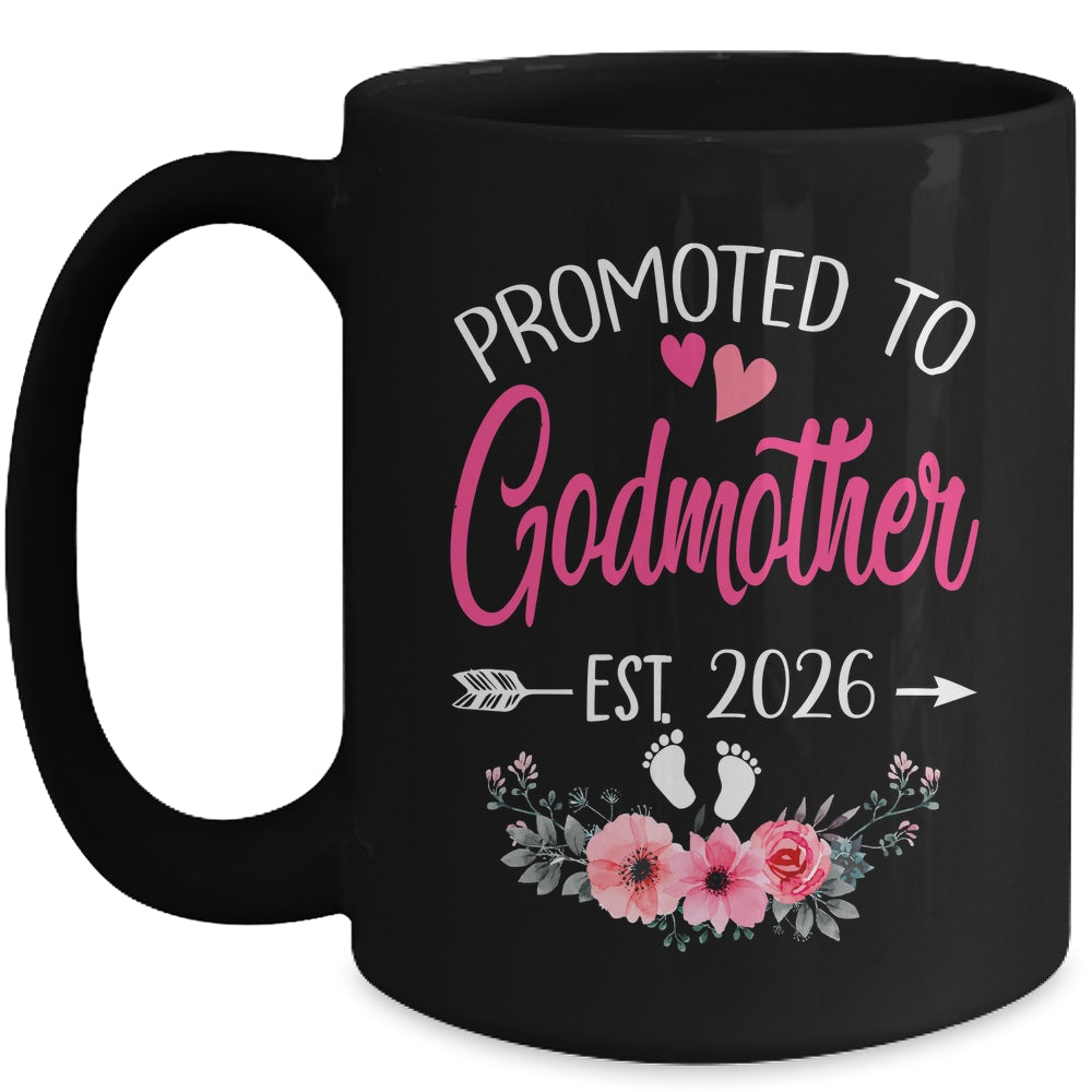 Promoted To Godmother Est 2026 Mothers Day First Time Mug | teecentury