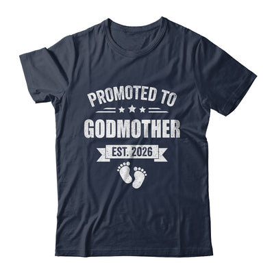 Promoted To Godmother Est 2026 Mothers Day First Time New Shirt & Hoodie | teecentury