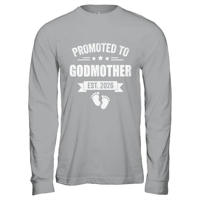 Promoted To Godmother Est 2026 Mothers Day First Time New Shirt & Hoodie | teecentury