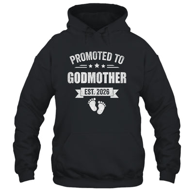Promoted To Godmother Est 2026 Mothers Day First Time New Shirt & Hoodie | teecentury