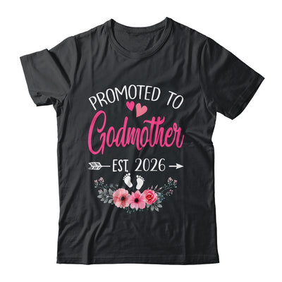 Promoted To Godmother Est 2026 Mothers Day First Time Shirt & Tank Top | teecentury