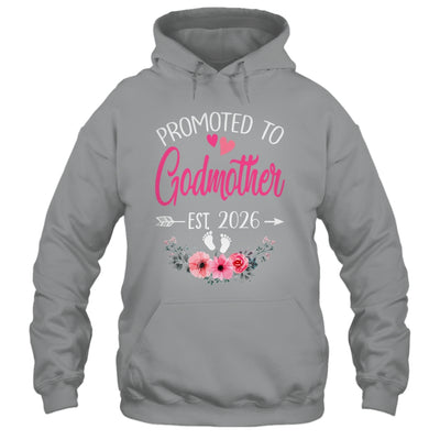 Promoted To Godmother Est 2026 Mothers Day First Time Shirt & Tank Top | teecentury