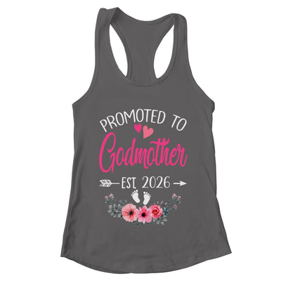 Promoted To Godmother Est 2026 Mothers Day First Time Shirt & Tank Top | teecentury