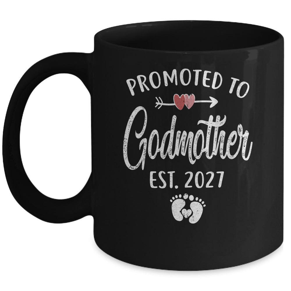Promoted To Godmother Est 2027 Funny First Time Mothers Day Mug | teecentury
