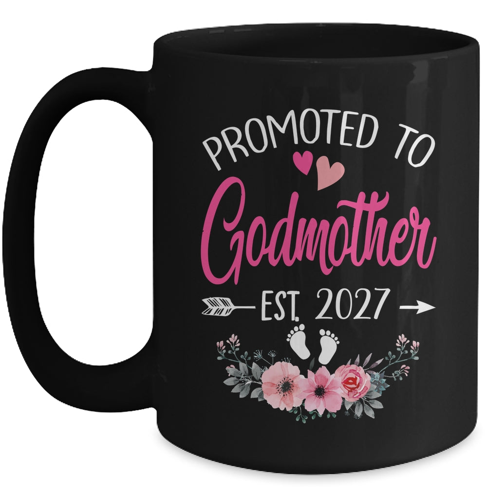 Promoted To Godmother Est 2027 Mothers Day First Time Mug | teecentury