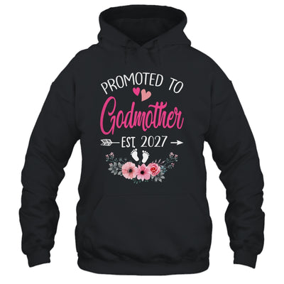 Promoted To Godmother Est 2027 Mothers Day First Time Shirt & Tank Top | teecentury