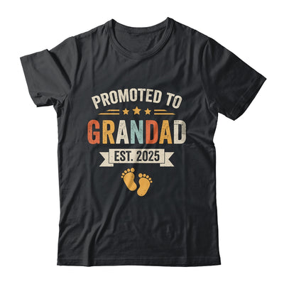 Promoted To Grandad 2025 Retro Soon To Be Grandad Est 2025 Shirt & Hoodie | teecentury