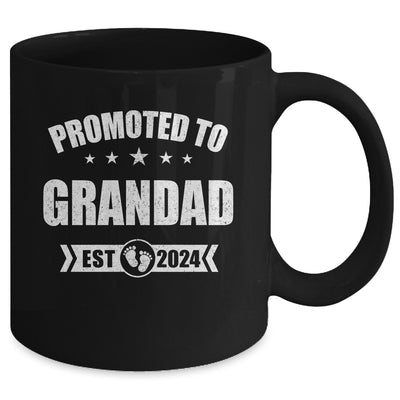 Promoted To Grandad Est 2024 Fathers Day First Time New Mug | teecentury