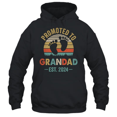 Promoted To Grandad Est 2024 Fathers Day Vintage Shirt & Tank Top | teecentury