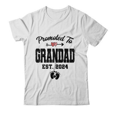 Promoted To Grandad Est 2024 First Time Fathers Day Shirt & Hoodie | teecentury