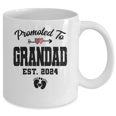 Promoted To Grandad Est 2024 First Time Fathers Day Mug | teecentury