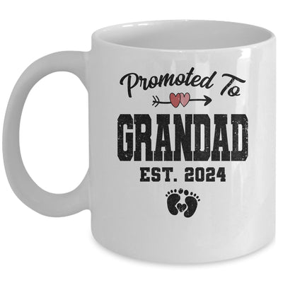 Promoted To Grandad Est 2024 First Time Fathers Day Mug | teecentury