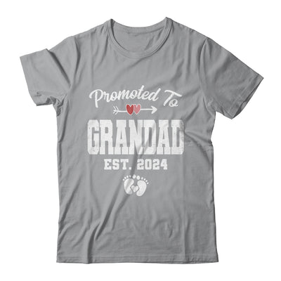 Promoted To Grandad Est 2024 Funny First Time Fathers Day Shirt & Hoodie | teecentury