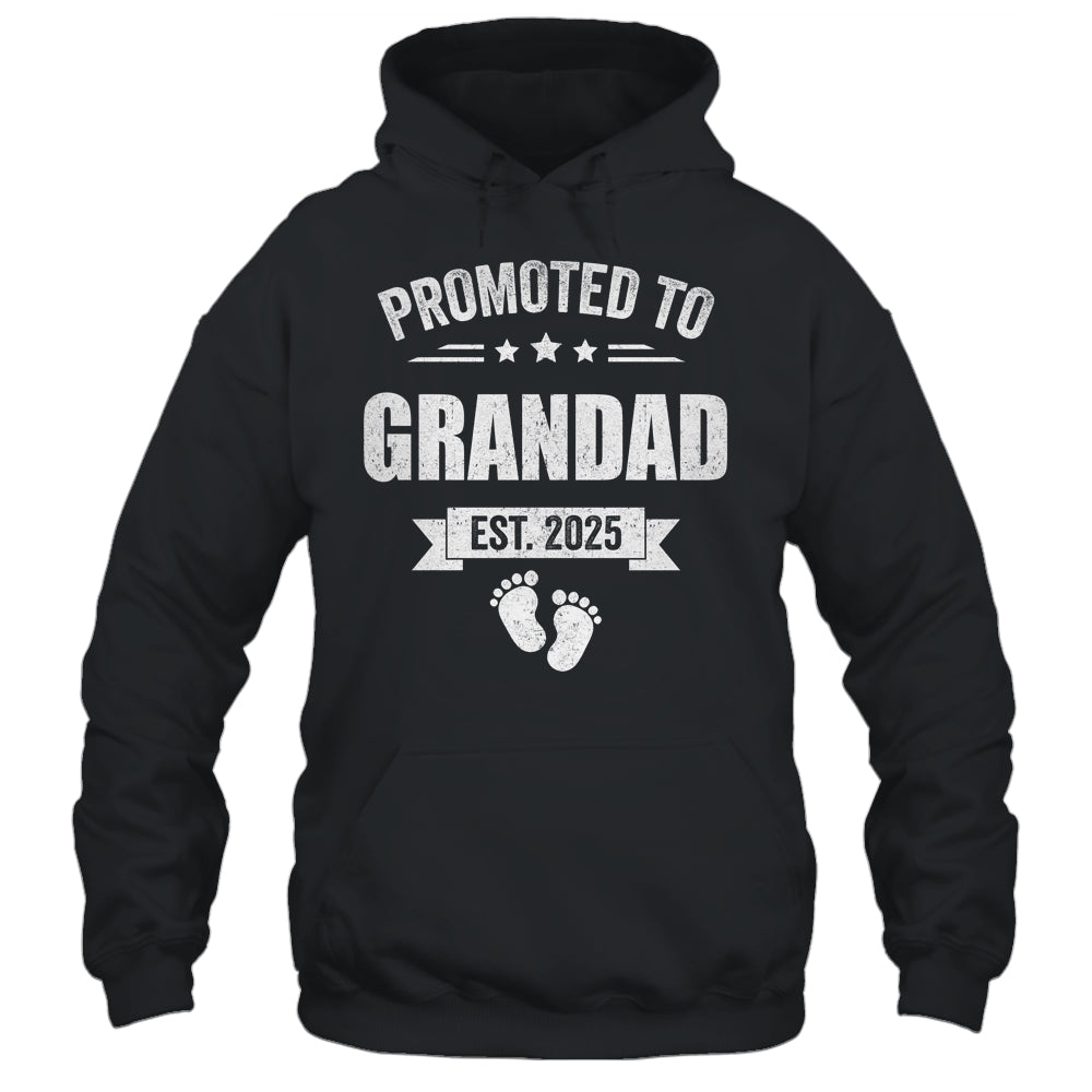 Promoted To Grandad Est 2025 Fathers Day First Time New Shirt & Hoodie | teecentury