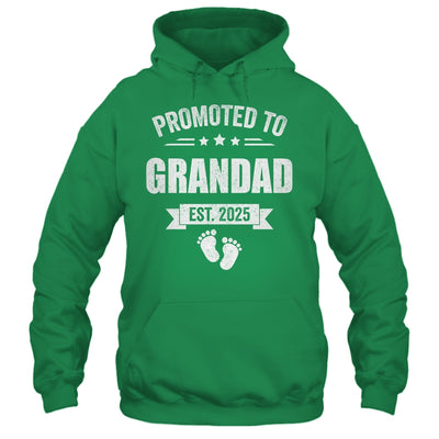 Promoted To Grandad Est 2025 Fathers Day First Time New Shirt & Hoodie | teecentury
