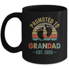 Promoted To Grandad Est 2025 Fathers Day Vintage Mug | teecentury