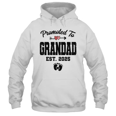 Promoted To Grandad Est 2025 First Time Fathers Day Shirt & Hoodie | teecentury