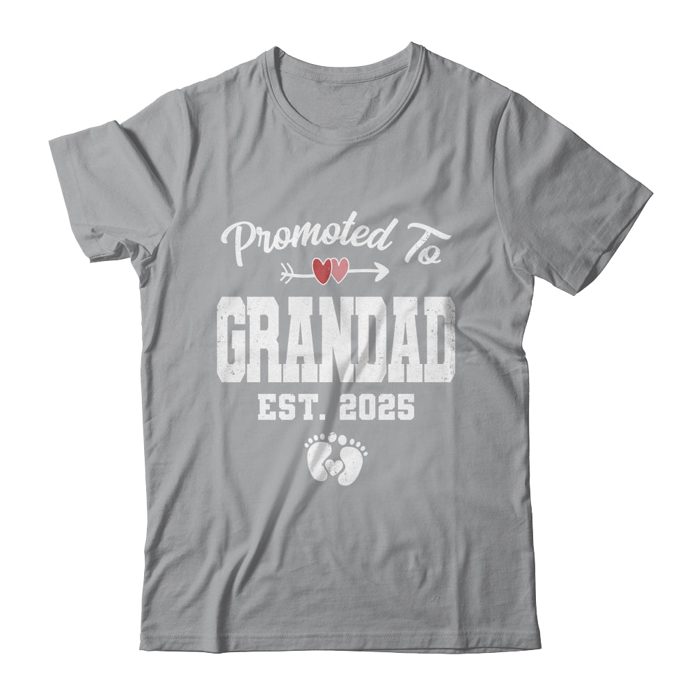 Promoted To Grandad Est 2025 Funny First Time Fathers Day Shirt & Hoodie | teecentury