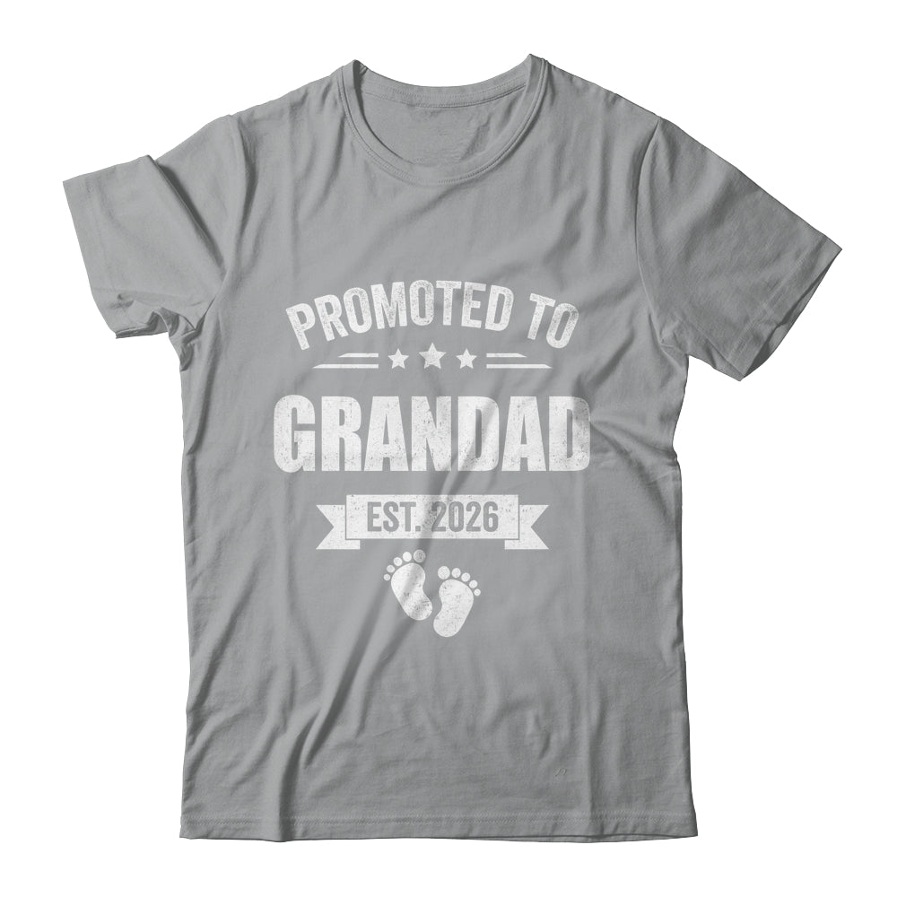 Promoted To Grandad Est 2026 Fathers Day First Time New Shirt & Hoodie | teecentury