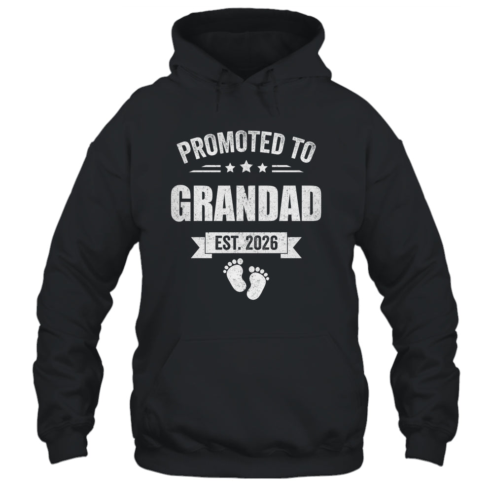 Promoted To Grandad Est 2026 Fathers Day First Time New Shirt & Hoodie | teecentury