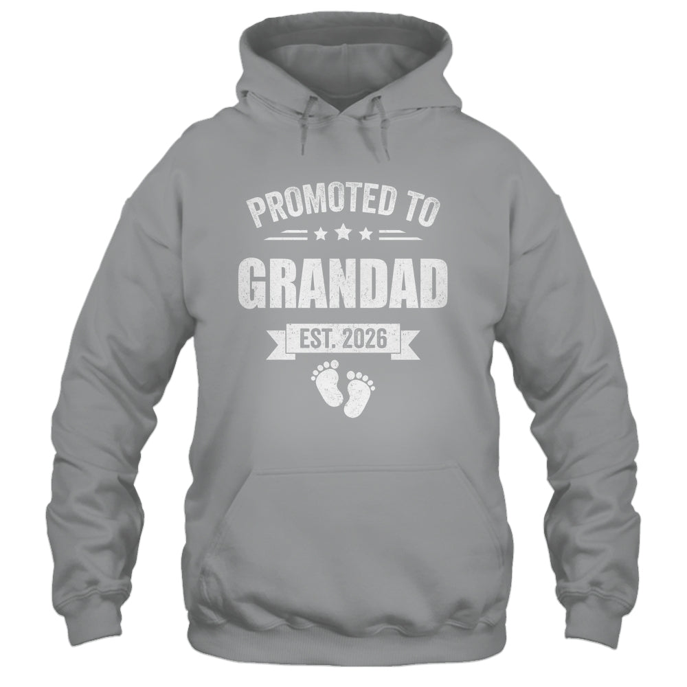 Promoted To Grandad Est 2026 Fathers Day First Time New Shirt & Hoodie | teecentury