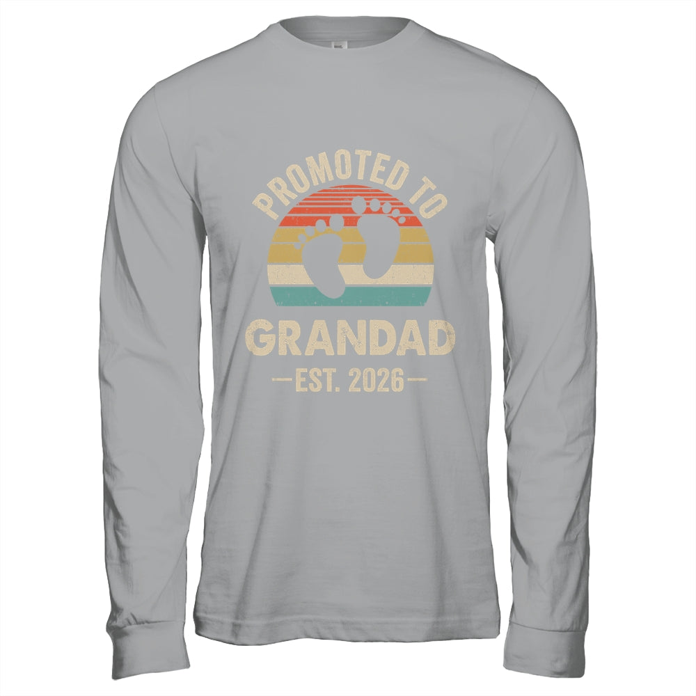 Promoted To Grandad Est 2026 Fathers Day Vintage Shirt & Hoodie | teecentury