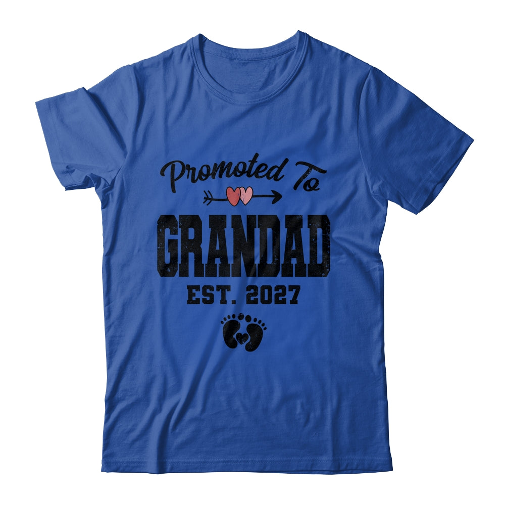 Promoted To Grandad Est 2027 First Time Fathers Day Shirt & Hoodie | teecentury