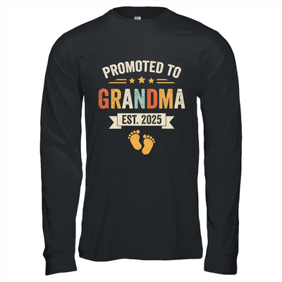 Promoted To Grandma 2025 Retro Soon To Be Grandma Est 2025 Shirt & Hoodie | teecentury
