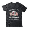 Promoted To Grandma 2026 First Time Floral New Grandma Shirt & Hoodie | teecentury