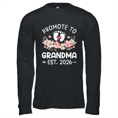 Promoted To Grandma 2026 First Time Floral New Grandma Shirt & Hoodie | teecentury