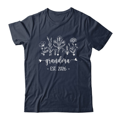 Promoted To Grandma 2026 Pregnancy Announcement Floral Shirt & Hoodie | teecentury