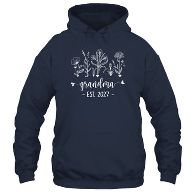 Promoted To Grandma 2027 Pregnancy Announcement Floral Shirt & Tank Top | teecentury