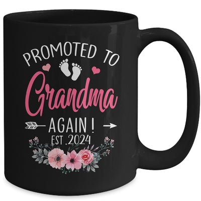 Promoted To Grandma Again Est 2024 Mothers Day Mug | teecentury