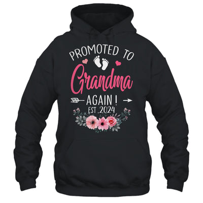 Promoted To Grandma Again Est 2024 Mothers Day Shirt & Tank Top | teecentury