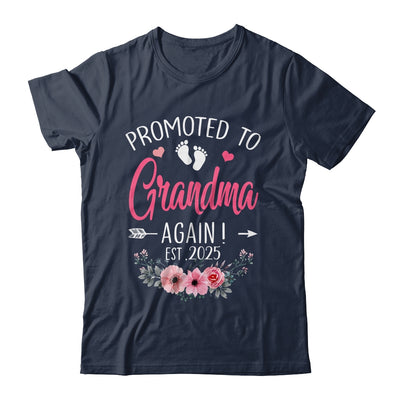 Promoted To Grandma Again Est 2025 Mothers Day Shirt & Tank Top | teecentury