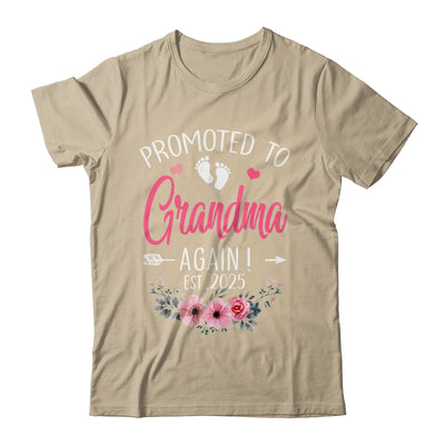 Promoted To Grandma Again Est 2025 Mothers Day Shirt & Tank Top | teecentury