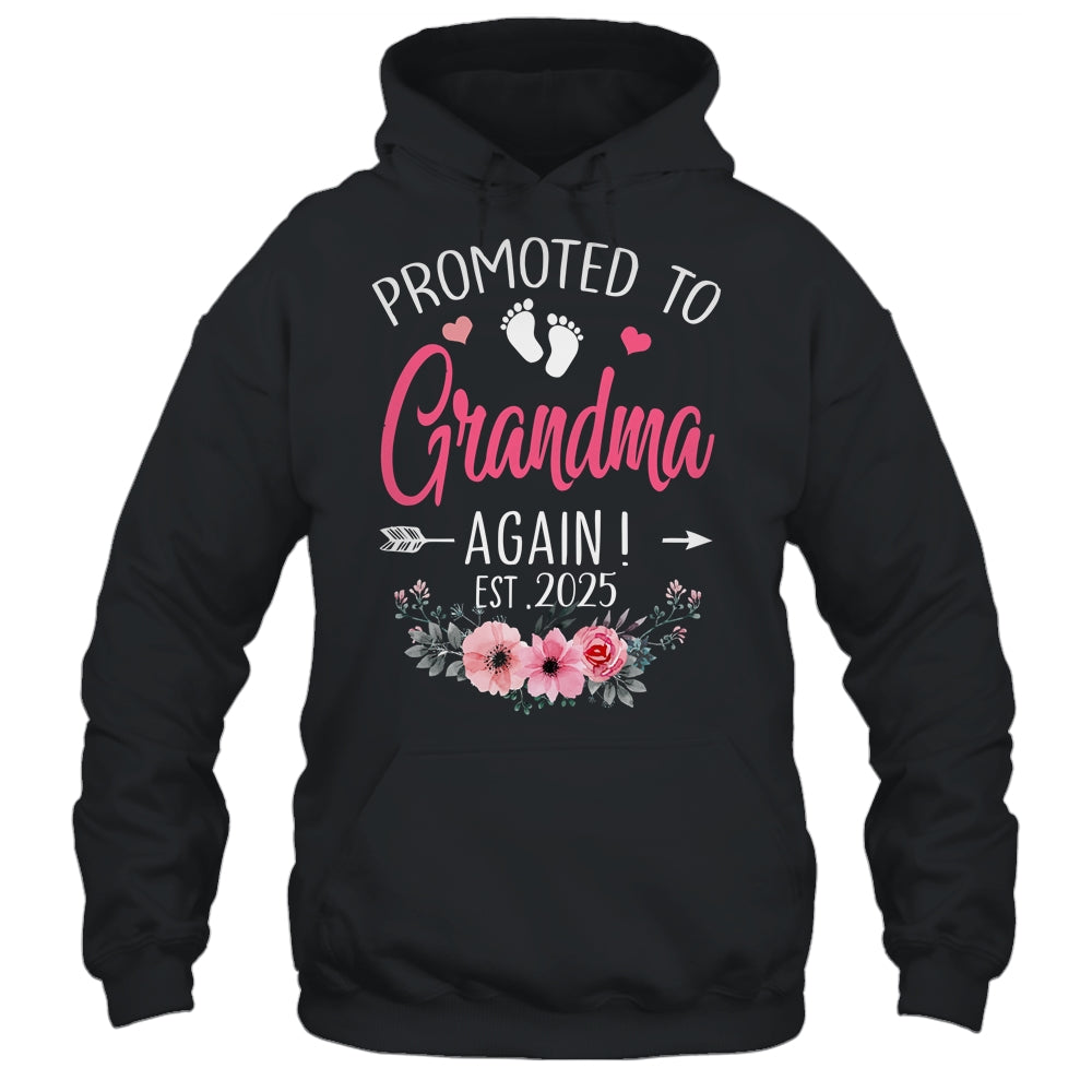 Promoted To Grandma Again Est 2025 Mothers Day Shirt & Tank Top | teecentury