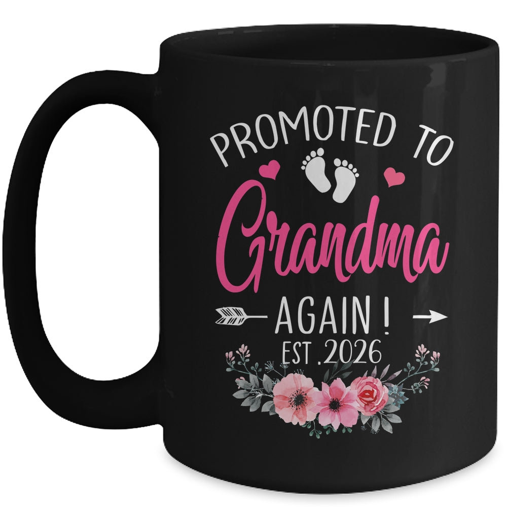 Promoted To Grandma Again Est 2026 Mothers Day Mug | teecentury