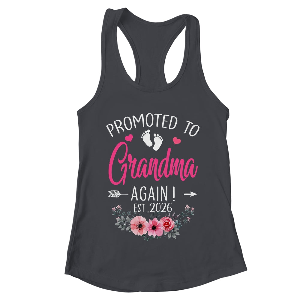 Promoted To Grandma Again Est 2026 Mothers Day Shirt & Tank Top | teecentury