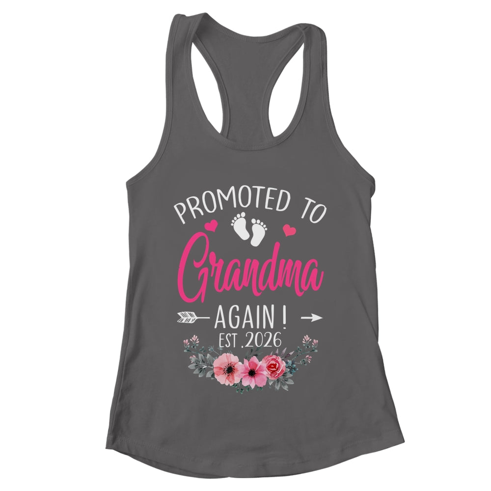 Promoted To Grandma Again Est 2026 Mothers Day Shirt & Tank Top | teecentury