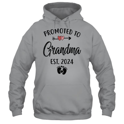 Promoted To Grandma Est 2024 First Time Mothers Day Shirt & Tank Top | teecentury