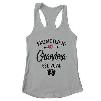 Promoted To Grandma Est 2024 First Time Mothers Day Shirt & Tank Top | teecentury