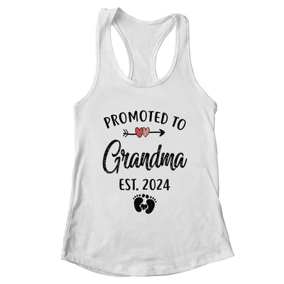 Promoted To Grandma Est 2024 First Time Mothers Day Shirt & Tank Top | teecentury