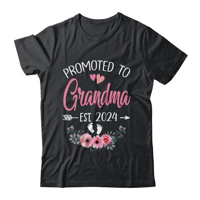 Promoted To Grandma Est 2024 Mothers Day First Time Shirt & Tank Top | teecentury