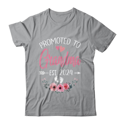 Promoted To Grandma Est 2024 Mothers Day First Time Shirt & Tank Top | teecentury