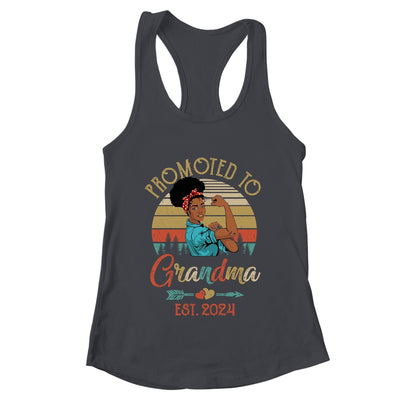 Promoted To Grandma Est 2024 Vintage First Time Grandma Shirt & Tank Top | teecentury