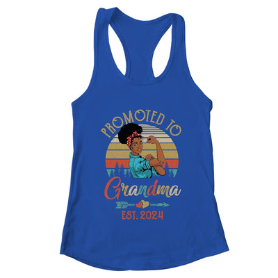 Promoted To Grandma Est 2024 Vintage First Time Grandma Shirt & Tank Top | teecentury