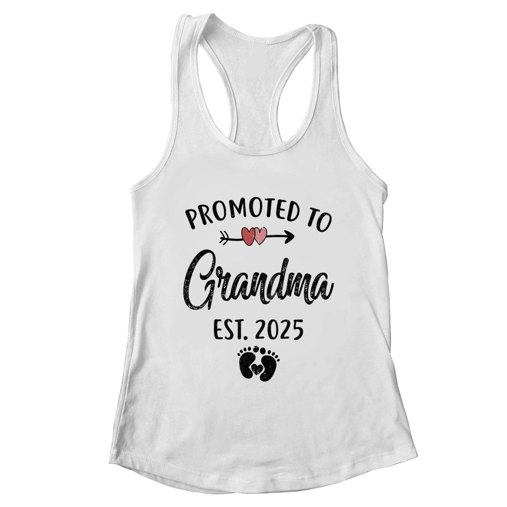 Promoted To Grandma Est 2025 First Time Mothers Day Shirt & Tank Top | teecentury