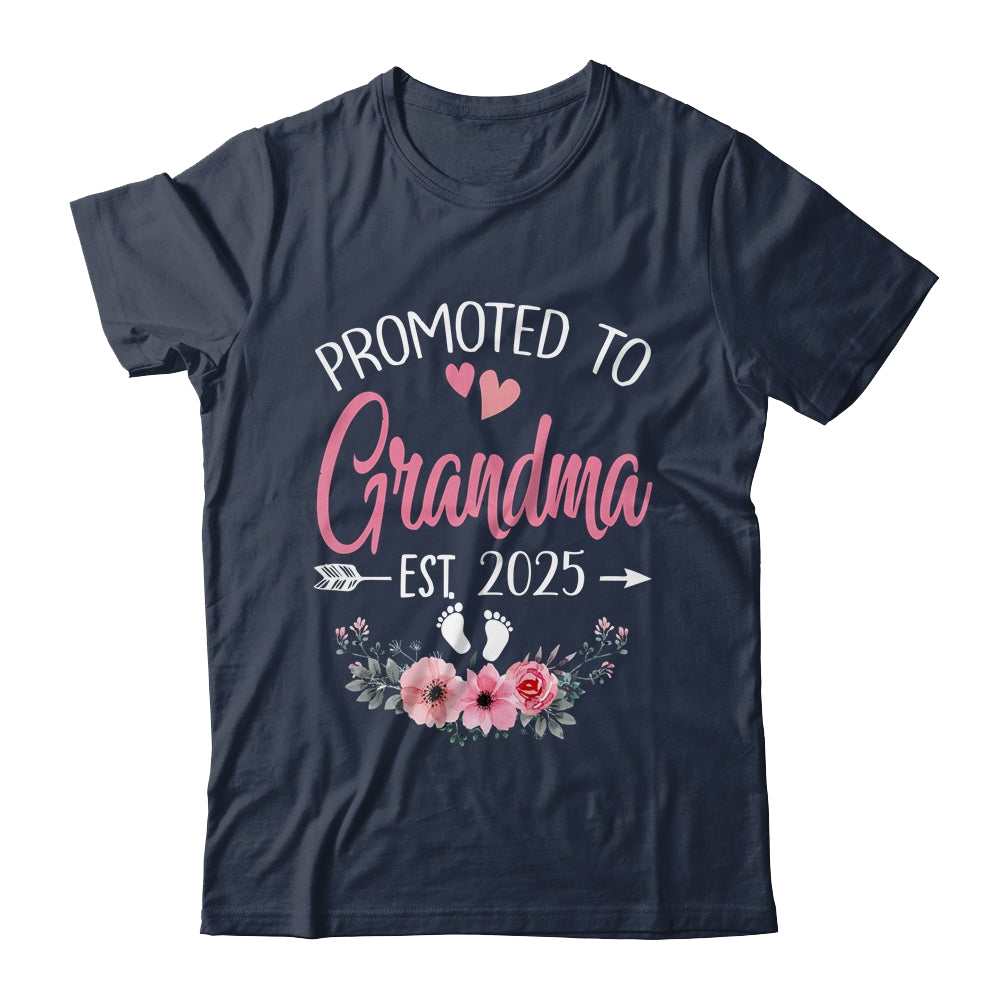 Promoted To Grandma Est 2025 Mothers Day First Time Shirt & Tank Top | teecentury