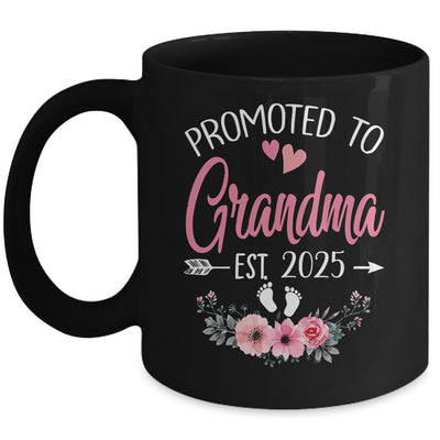 Promoted To Grandma Est 2025 Mothers Day First Time Mug | teecentury